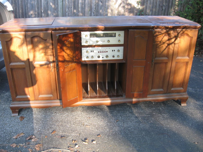 fisher regent II 6000 console front components open